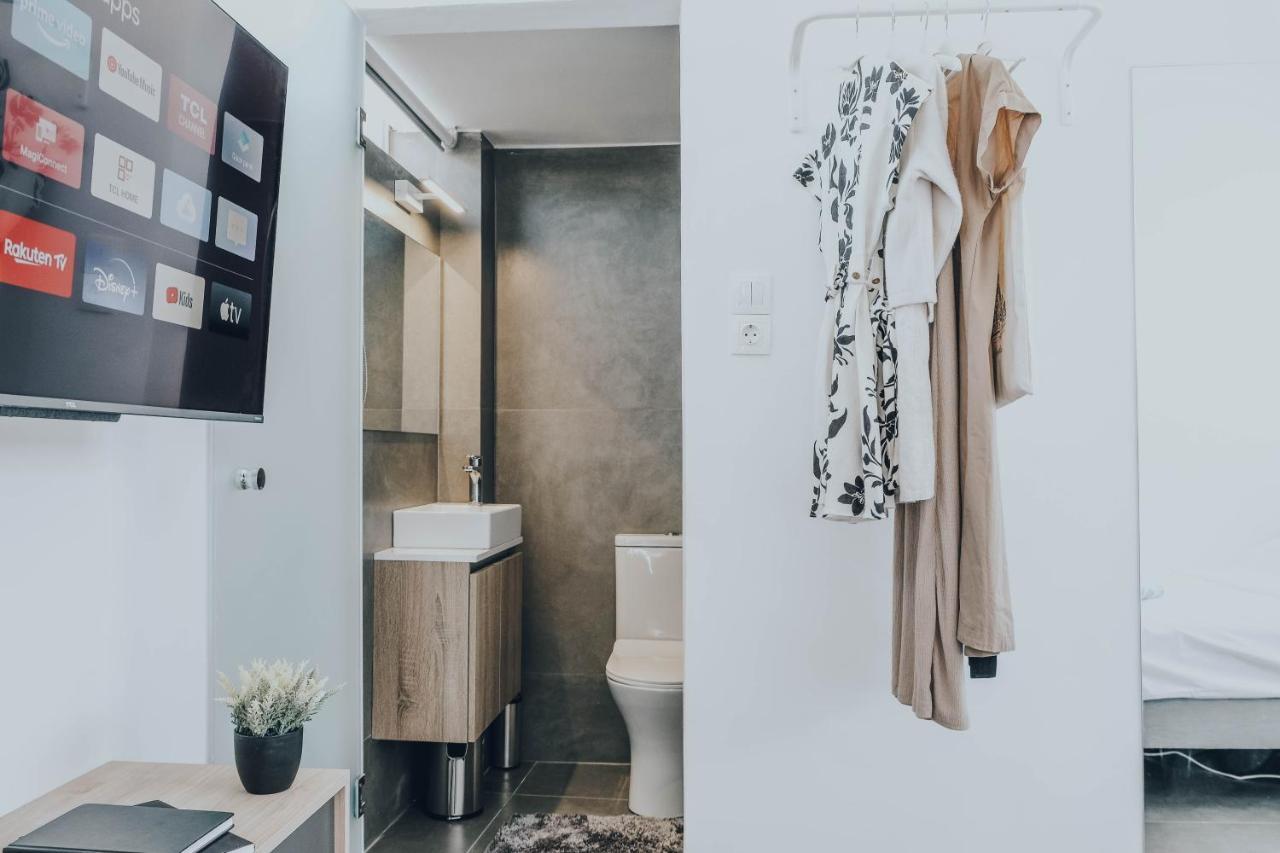 Modern Rooftop Apartment Rethymno  Bagian luar foto